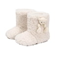 thumbnail image 1 of YMUQEIGH Girls Boys Kids Faux Fur Boots Furry Fuzzy Fluffy Snow Boots Warm Winter Boots Flat Shoes Outdoor Boot, 1 of 5