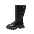 thumbnail image 1 of YMUQEIGH Girls Knee High Boots Fashion Lug Sole Side Zipper Tall Riding Boots for Toddler Little Kid Big Kid, 1 of 7