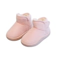 thumbnail image 1 of YMUQEIGH Girls Winter Boots Warm Toddler Snow Boots Cozy Fuzzy Kids Ankle Boots Boys Outdoor Fashion Booties Shoes for Little Big Kid, 1 of 6