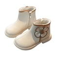 thumbnail image 1 of YMUQEIGH Kids Boots Girls Boys Shoes Side Zipper Cute Ankle Boot(Toddler/Little Kid), 1 of 7