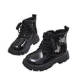 thumbnail image 1 of YMUQEIGH Kids Girls' Boots Children's Boots Outdoor Boots Girls' Lace Up Zipper Outdoor Ankle Boots Short Toddler/Little Kids Boots Boys' boots, 1 of 7
