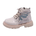 thumbnail image 1 of YMUQEIGH Kids Girls' Boots Children's Boots Outdoor Boots Girls' Lace Up Zipper Outdoor Ankle Boots Short Toddler/Little Kids Boots Boys' boots, 1 of 7