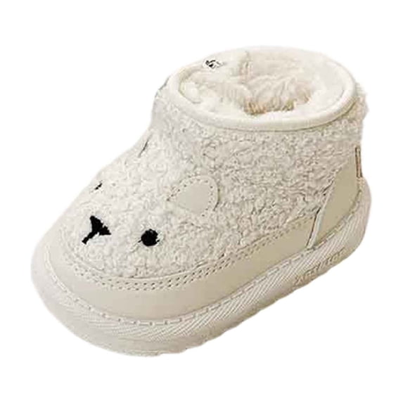 YMUQEIGH Leather Girls Boots – Kids Thick Snow Boots Lightweight Ankle Boots – Cozy & Fur Non Slip Kids Boots for Girls & Boys, Perfect for Fall