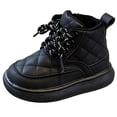 thumbnail image 1 of YMUQEIGH Toddler Girls Boys Combat Ankle Boots Little Kid Waterproof Outdoor Chelsea Fall Booties Leather Comfort Shoes (Toddler/Little Kid), 1 of 7