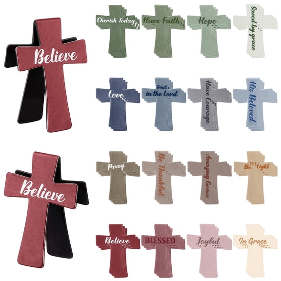 YMWVH 32PCS Christian Bookmarks, Magnetic Bookmarks Bible Verse Cross Bookmark, Durable Acrylic Book Marks for Reading & Church Gifts