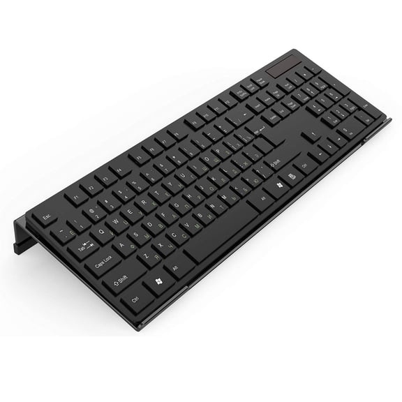 YMWVH Acrylic Tilted Computer Keyboard Stand for Ergonomic Typing, Keyboard Tray Holder with Silicone Non-Slip Case, Black