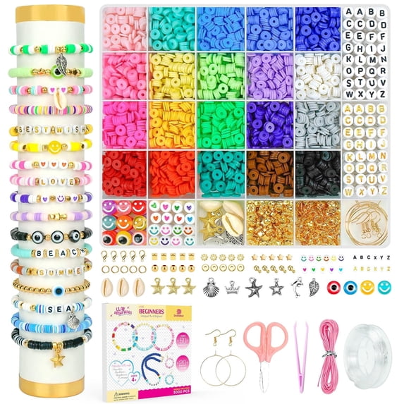 YMWVH DIY Bracelets Making Kit for Kids & Adults, Easy to Use Craft Kit with Complete Accessories, Safe Materials & Video Tutorial, Perfect for Classroom, Party & Gift