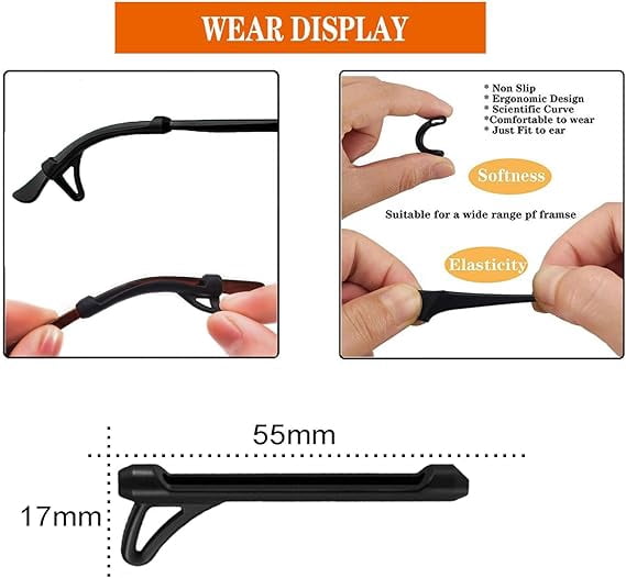 YMWVH Glasses Grips,32 PCS Anti-Slip Silicone Glasses Grips - Universal ...