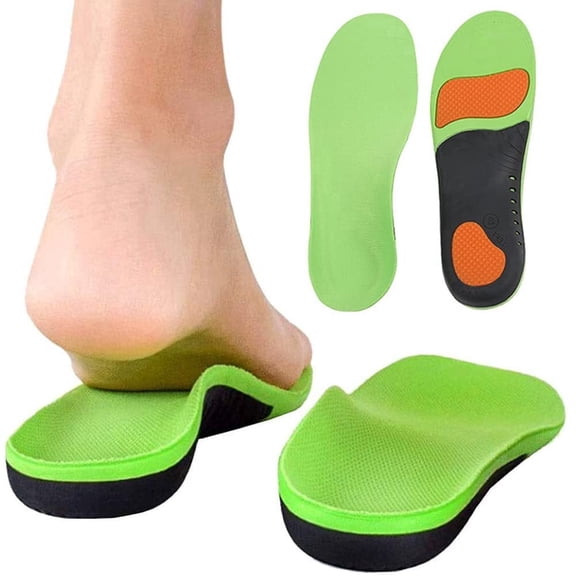 YMWVH Arch Support Shoe Insert Orthotics, Heavy Duty Support Insole for Flat Feet, Men Women Universal Size L, Cushioning & Durable for Standing All Day(L)