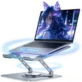 thumbnail image 1 of YMWVH Laptop Stand for Desk, Computer Stand with 360 Rotating Base, Ergonomic Laptop Riser for Collaborative Work, Foldable & Portable Laptop Stand Fits for All 10-16", 1 of 9