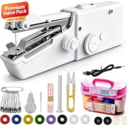 YMWVH 1.97in Portable Mini Handheld Sewing Machine - Quick Sewing for Home Use, White