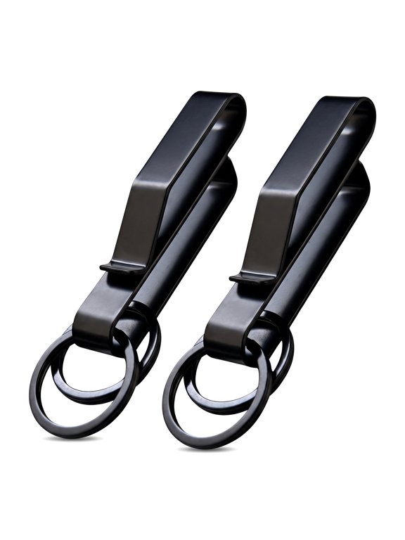 YNAGXIN Key Holder For Belt Steel Belt Keychain Clip Quick Release Belt Loop Key Ring,2pc