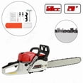 thumbnail image 1 of YNCE 20 Inch Gas Chainsaw, 58CC Single Cylinder Air-cooled 2 Stroke Engine Gasoline Chainsaw, 2400W Portable Hand Pull Start Chain Saw for Cutting Wood Tree Trimming, 13000rpm, 1 of 7