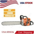 thumbnail image 1 of YNCE 20Inch Gas Chainsaw, 2-Stroke 58CC Gasoline Powered Chainsaw Cutting Wood Gas Sawing Chain Saw, 2.7HP Cordless Manual Starting for Forest Wood Garden and Farm Cutting Use, 1 of 10