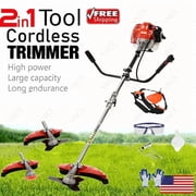 YNCE 52CC 2-Cycle Gas Weed Eater, 2 in 1 Gas Weed Wacker Gas Brush Cutter, 2025 Upgraded Weed Eater Gas Powe, Gas String Trimmer and Lawn Edger, Weed Trimmer