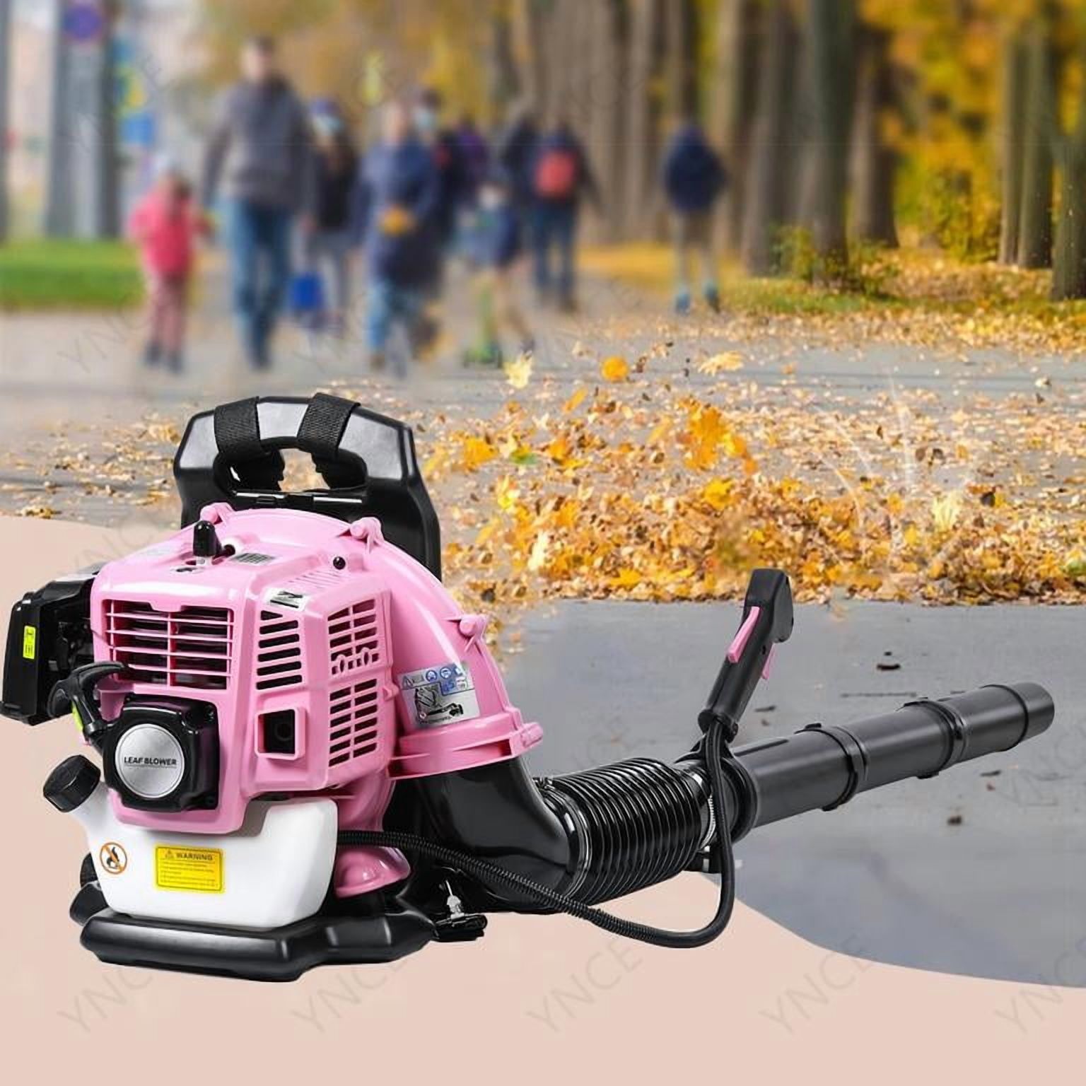 Gasoline Backpack YNCE 52CC 550 CFM Leaf Blower - 2 Cycle Backpack Gas Powered Leaf ...