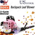 thumbnail image 1 of YNCE 52CC Backpack Gas Powered Leaf Blower 550 CFM 1.7 HP 2 Stroke Grass Lawn Blower Air Cooling, Low Vibration and Ergonomic Design for Outdoor Gard Yard Cleaning and Snow Removal (Pink), 1 of 10