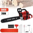 thumbnail image 1 of YNCE 58CC Gas Chainsaw 20 Inch Bar - 3HP 2-Cycle Gas Chain Saw with Easy Start, Anti-Vibration for Forest Logging, Wood, Orchards and Ranches Cutting Use, 1 of 7