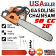 thumbnail image 1 of YNCE 58CC Gas Chainsaw 20 Inch Chain Saw with 2-Cycle Engine,Petrol Handheld Quick Start Technology Gas Powered Chainsaw For Forest, Garden and Farm Tree & Wood Cutting, 1 of 9