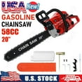 thumbnail image 1 of YNCE 58cc Gas Chainsaw, 3-HP, 20 Inch Chain Saw, Gas Powered Chainsaws, 2-Stroke Gasoline Power Chain Saws with Automatic Oiler for Wood Cutting, Easy-Start, 1 of 10