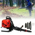 thumbnail image 1 of YNCE 75.6CC Gas Backpack Leaf Blower, 900CFM 5HP 4 Stroke Engine, Heavy-Duty Leaf & Snow Blower for Lawn, Garden & Commercial Use (Red), 1 of 8