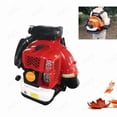 thumbnail image 1 of YNCE 80CC Backpack Gas Powered Leaf Blower 900 CFM 4.8 HP 2 Cycle Grass Lawn Blower Air Cooling, Low Vibration and Ergonomic Design for Outdoor Gard Yard Cleaning and Snow Removal (Red), 1 of 7