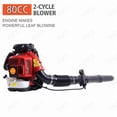 thumbnail image 1 of YNCE 80CC Gas Backpack Leaf Blower 2 Stroke Enginee 900CFM 206MPH Ergonomic Harness System Low Vibration and Cruise Control Powerful Gas Blowers for Lawn Yard Care-Gifts for Dad (Red), 1 of 8