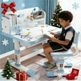 thumbnail image 1 of YNCE Children Learning Desk and Chair Set, Children Study Desk with Chair,Kids Widened Desktop Cartoon Pattern Desk Chair, Suitable for Reading, Learning, Writing, Painting, Etc, 1 of 10