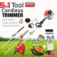 thumbnail image 1 of YNCE Weed Eater Gas Powe 52cc - 2 Cycle, 5 in 1 Grass Trimmer, Gas Hedge Trimmer, String Trimmer, Brush Cutter, Pole Saw with Extension Pole, Multi Functionallandscaping Tools & Equipmen, 1 of 11