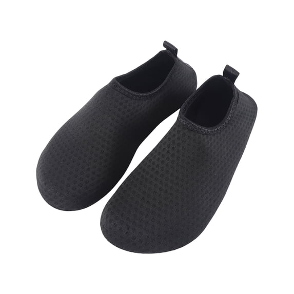 YNGKMEA Kids Water Shoes Girls Boys Swimming Beach Aqua Socks Quick Dry Toddler Surf Shoes Nonslip Sport Shoes Black 22