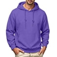 thumbnail image 1 of YNGKMEA Mens Hoodies Pullover Long Sleeve Casual Fashion Sweatshirts Drawstring Gym Hooded Shirt with Kanga Pocket, 1 of 5
