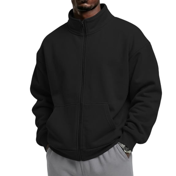 YNGKMEA Mens Zip Up Sweatshirt Lightweight Fleece Jacket Casual ...