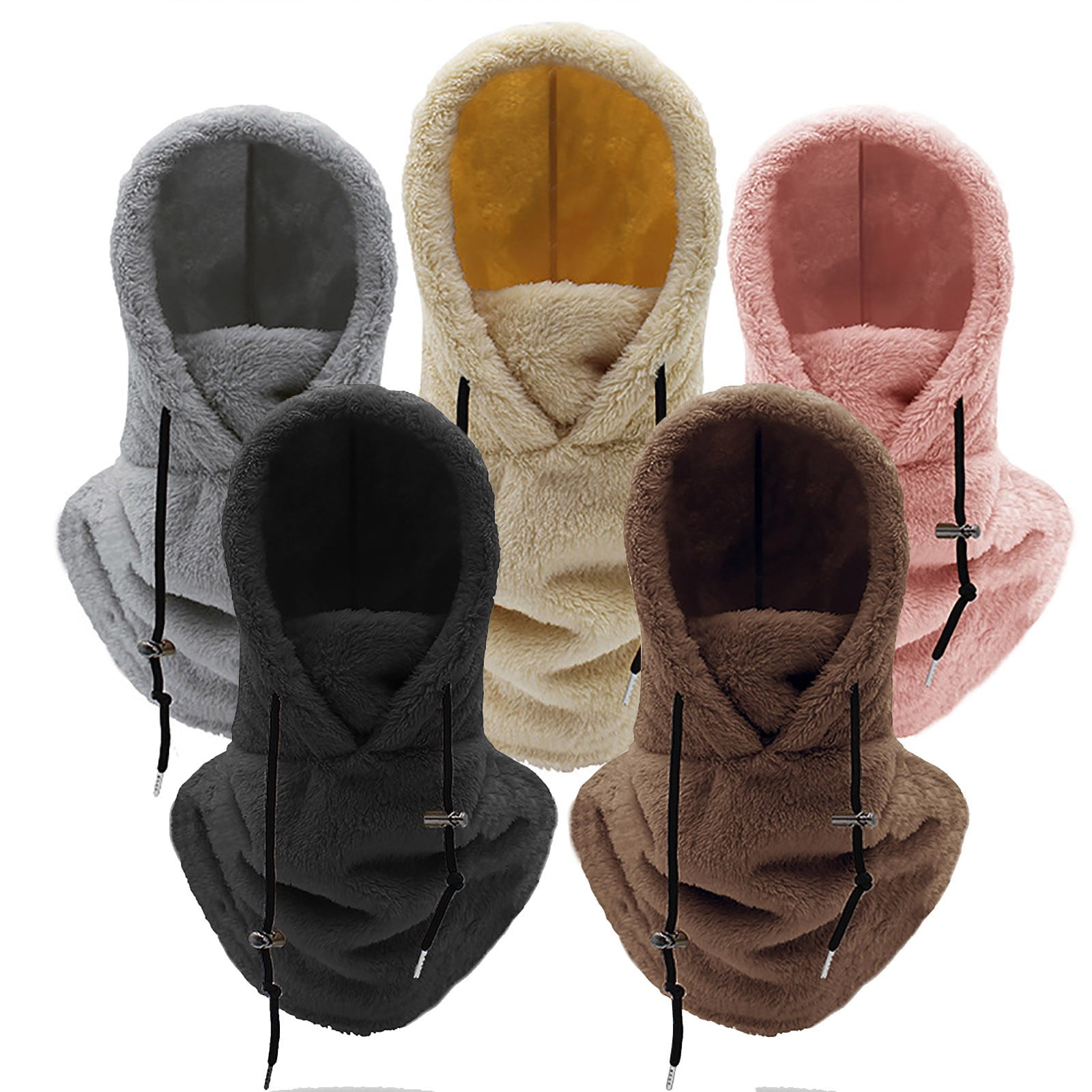Sherpa Hood Skimasker Over Helm, Winter Gezichtsbedekking