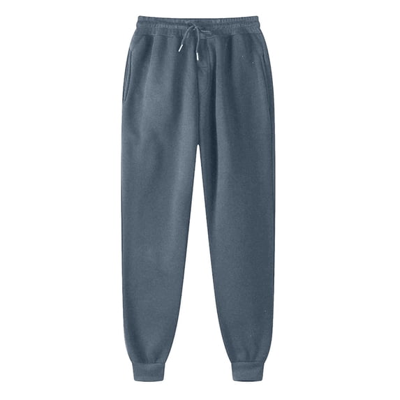 YNGKMEA Sweatpants for Men Cotton Winter Fleece Jogger Pants Home Workout Pants Gym Elastic Drawstring Waist Sweatpants with Pockets 3XL