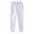 thumbnail image 1 of YNGKMEA Sweatpants for Men Winter Fleece Warm Jogger Pants Running Gym Pants Drawstring Cotton Sweatpants with Pockets White L, 1 of 2