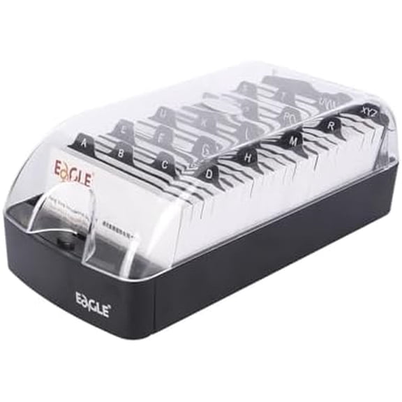 YNGLLC Business Card Box, Push-Button,Storage up to 550 Cards (Medium)