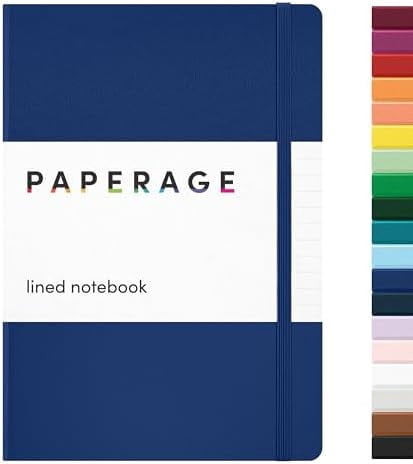 YNGLLC Lined Journal Notebook, Hardcover Journal for Women & Men, 160 Pages, (5.6 in x 8 in), College Ruled Journaling Notebook for Work, School Supplies & Note Taking, (Royal Blue)
