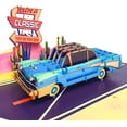 thumbnail image 1 of YNGLLC- Pop Up Birthday Card for Men, Car Birthday Card For Dad, Husband, Brother, Son, Grandpa, 3D Popup Greeting Cards Size 6x8 inches Includes Message Note and Envelop, 1 of 5
