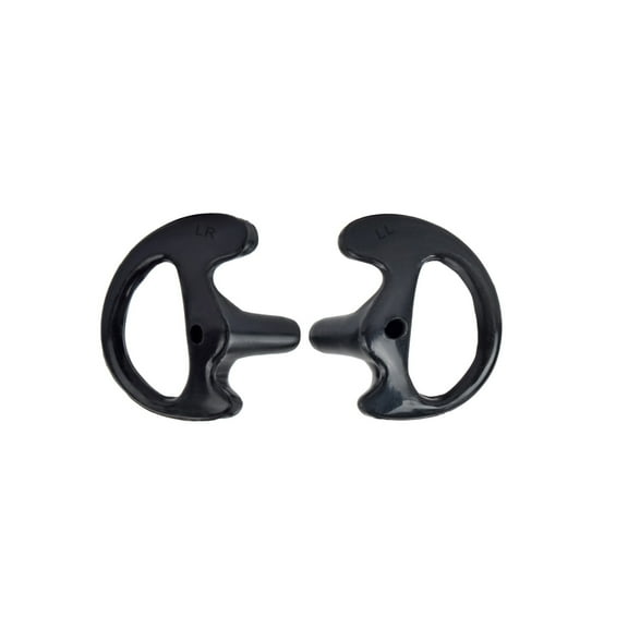 YNIBST Black Soft Larger Earmold Replacement ear pieces Flexible Open Ear Insert Ear Buds