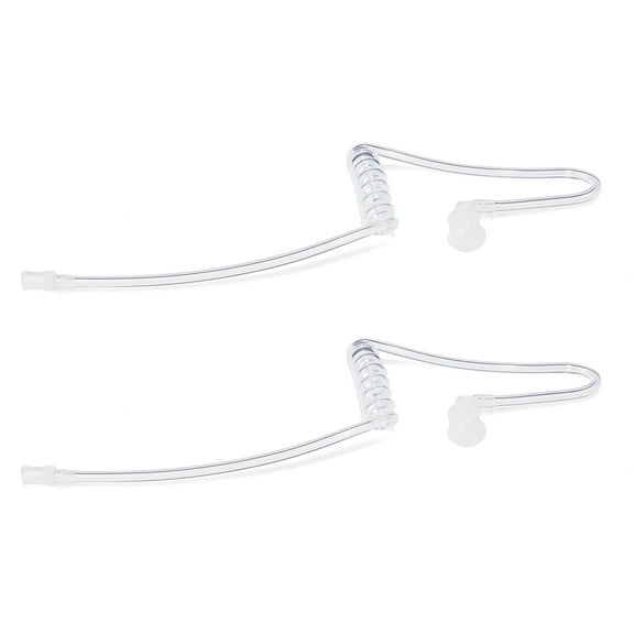 YNIBST Replacement Air/Transparent Acoustic Coil Tube Earbud Audio Kit for Walkie Talkie Earpiece