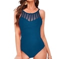 thumbnail image 1 of YNIQUE One Piece Swimsuits for Women Tummy Control Bathing Suits Sexy Criss Cross Back Swimwear, 1 of 9
