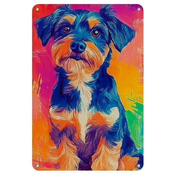 YNLLOOFC One piece, Vintage Metal Painting Shih Durable Wall Hanging Plaque Fun Logo Wall Art Deco Plaque, indoor/ Outdoor decor (8x12 inches)