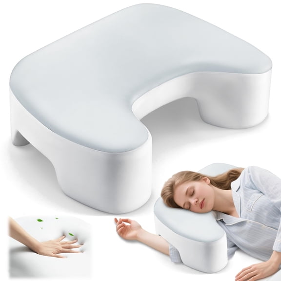 YNMHAWAN Pillow With Arm Hole,Shoulder Pillow Memory Foam for Side Sleepers Neck and Shoulder Pain Relief for Side Back Stomach Sleeper