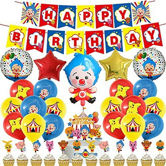 Ynou Child Plim Plim Birthday Party Decoration Kit, Paper Multicolor