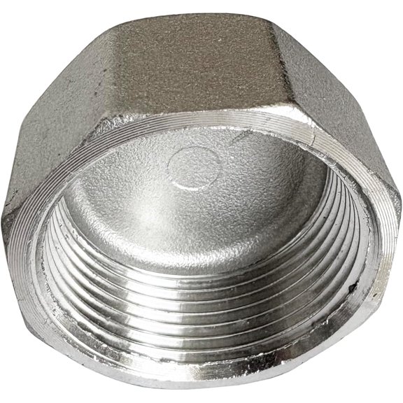YNTVV-1-1/4" Female Thread Plug Hex End Cap 304 Stainless Steel NPT Pipe Fitting