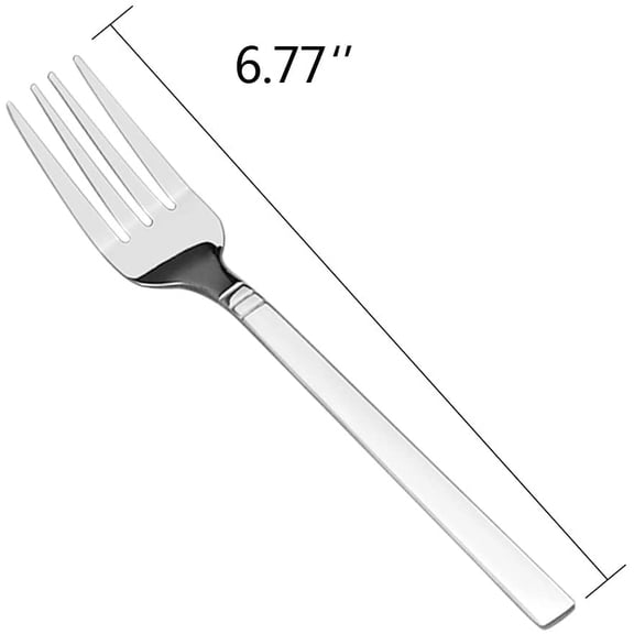 YNTVV-12-Piece Stainless Steel Dessert Forks, Small Fork