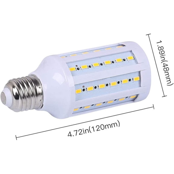 YNTVV-15W E27 LED Corn Light Bulbs(4 Pack)- 60 LEDs 5730 SMD 1200lm Warm White 3000K LED Corn COB Lamp 100W Equivalent 360 Degree Beam Angle for Garage Factory Warehouse Barn Backyard,85V-265V