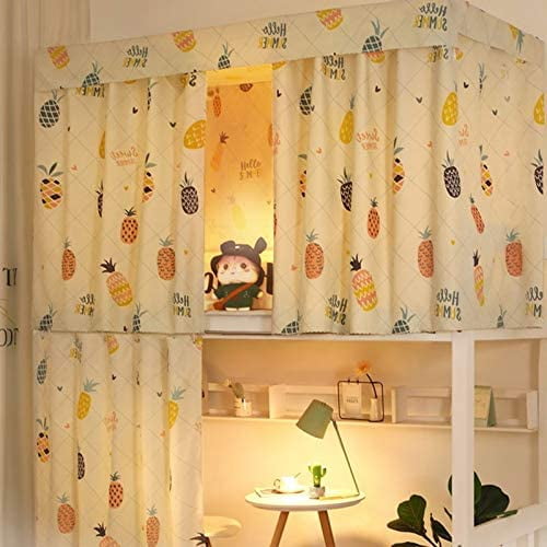 YNTVV-2 Panels,Bottom Bunk Bed Curtains Cloth Bed Canopy Students Curtain Shading Nets for Single Bed, 45.3*78.7in
