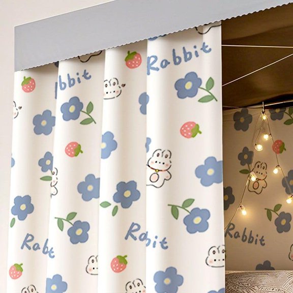 YNTVV-2 Panels,Bottom Bunk Bed Curtains Cloth Bed Canopy Students Curtain Shading Nets for Single Bed