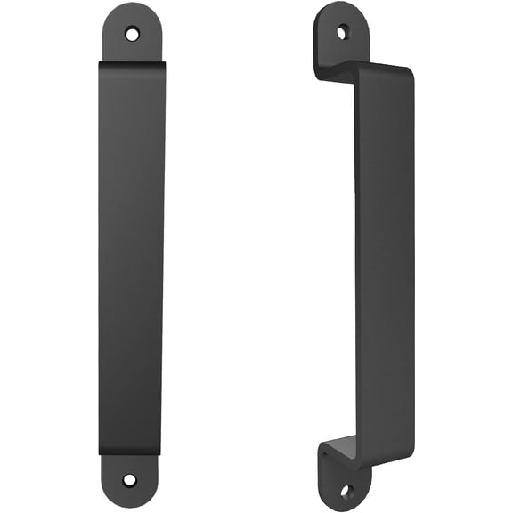 YNTVV-2 Pcs Barn Door Handles Gate Pulls for Wooden Fences Shed Garage Sliding Door 10" Pull Handle Rustic Farmhouse Industrial Style Outdoor Indoor Exterior and Interior Pulls (Screws Included)